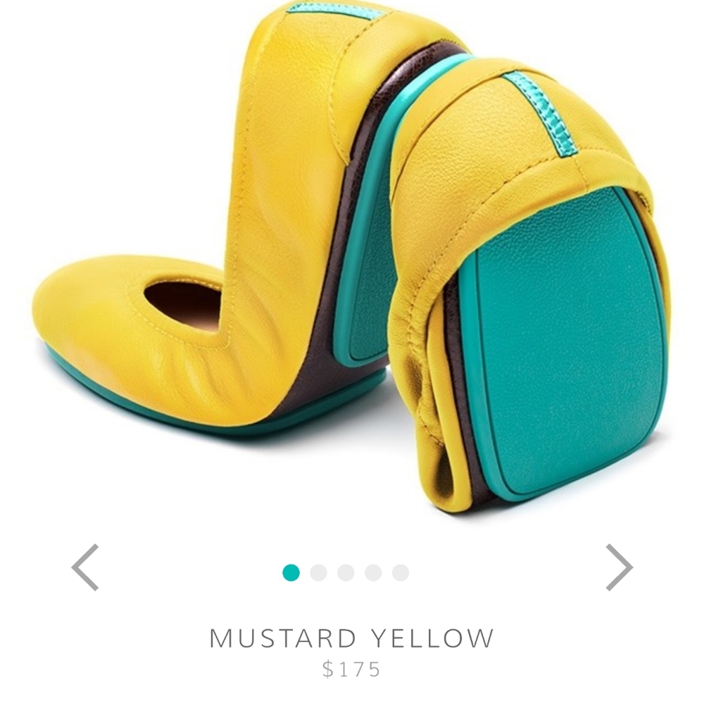 Mustard yellow tieks